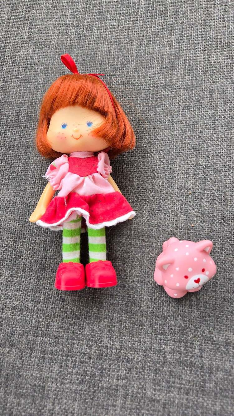 35 Anniversary Strawberry Shortcake Doll with Pet Cat Figure and Outfit